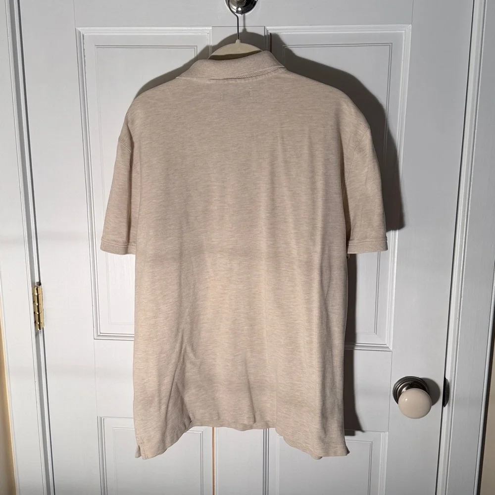 Banana Republic Men’s Pique Polo Shirt Wheat Color